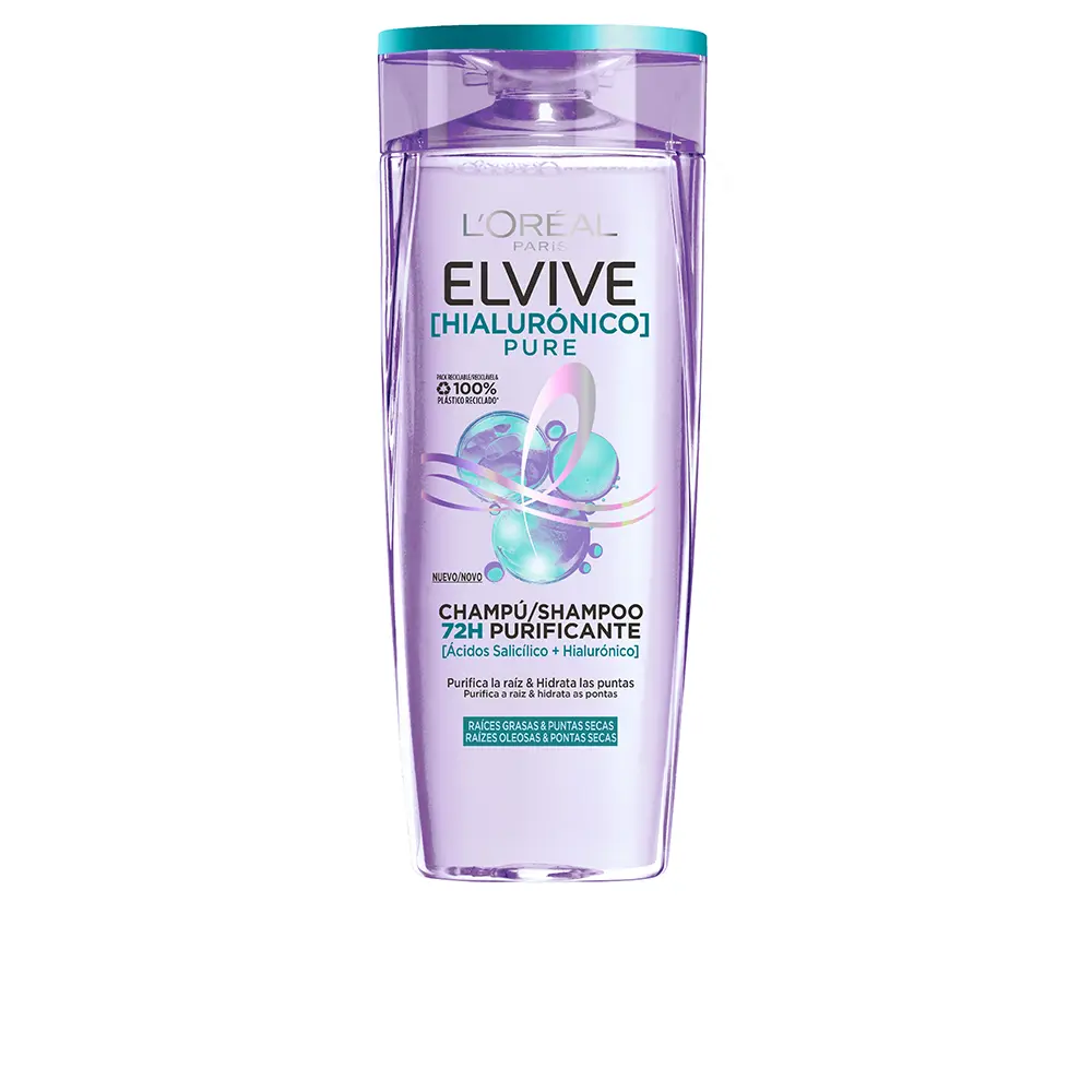 ELVIVE 6 L'OREAL PARIS ELVIVE HYALURON PURE SHAMPOING 400ML -3600524135089 – Image 1